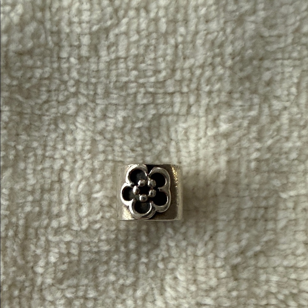 Pandora Silver Floral Charm